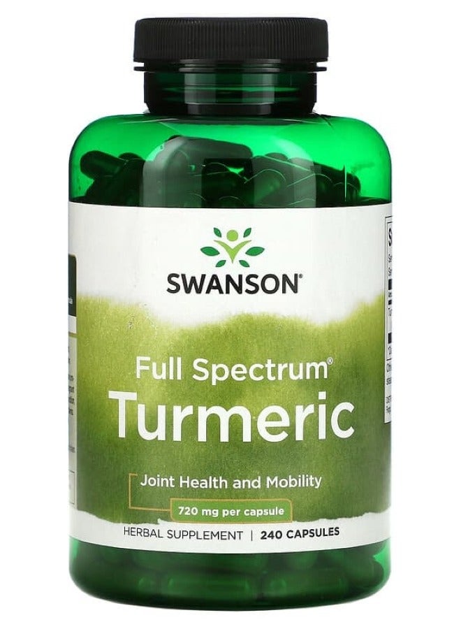 SWANSON Full Spectrum Turmeric 720 mg 240 Caps 