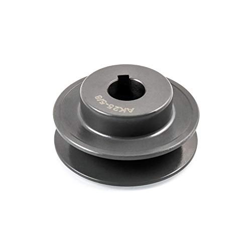 QWORK Single Groove Web Sheaves, 2-1/2"OD 5/8"Bore V-Belt Sheave for V-Belt - Image 1