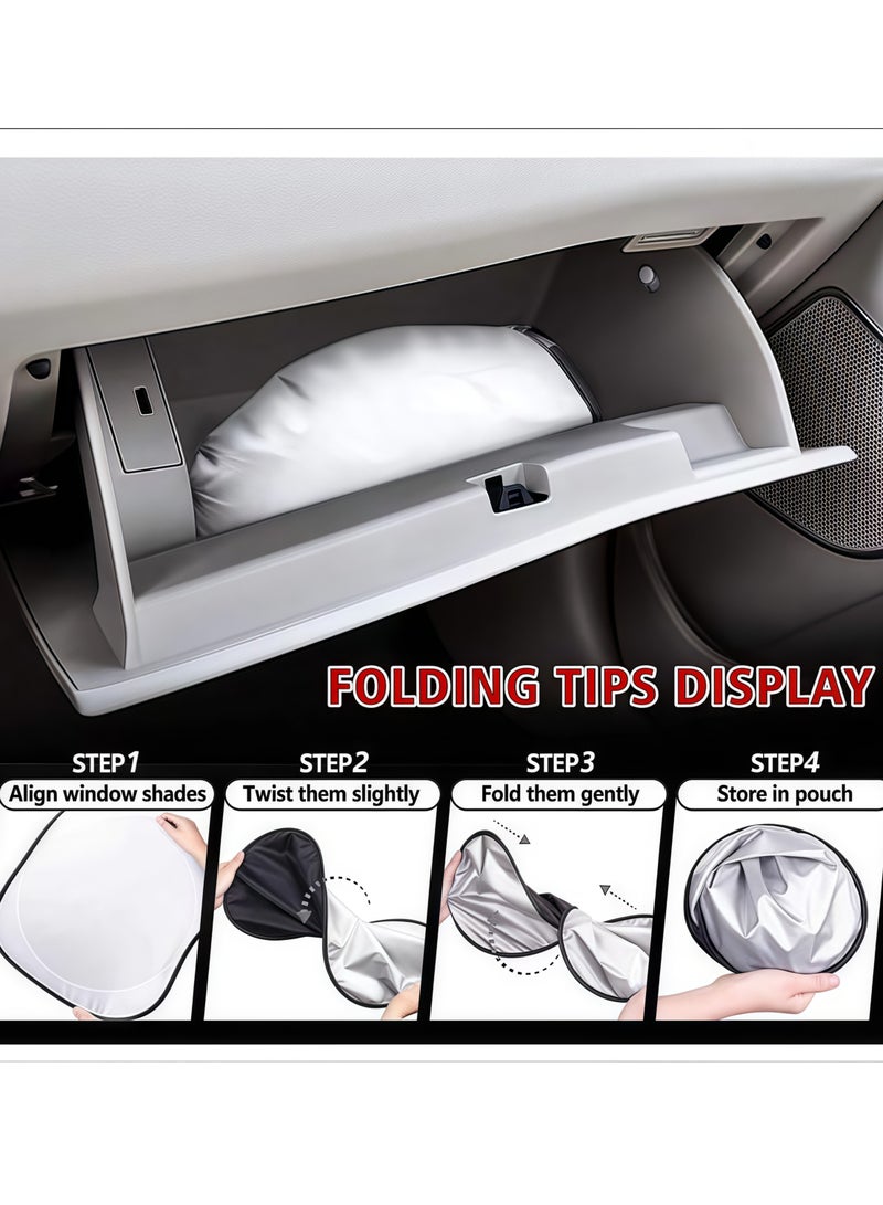 Front windshield sun visor, foldable sunshade protective film, can block 99% of ultraviolet rays, suitable for most SUV, MPV, medium and large cars