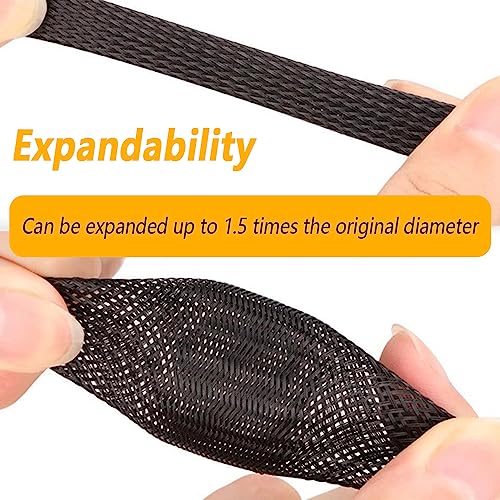 Salior Wire Heat Shield 9.8Ft - 1/2" ID x 10' Spark Plug Wire Heat Shield Wrap Fuel Line Heat Shield Sleeve - Automotive Heat Shield for Protecting Car Accessories (Black) - Image 3