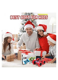 Generic RC Car Toys Remote Control Stunt Car 360 Degree Flips Double Sided Rotating Red  - Image 5