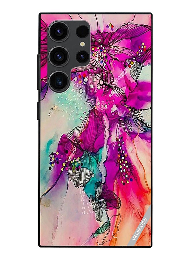 VR CREATIVE Protective Case Cover For Samsung Galaxy S23 Ultra 5G Aesthetics Painting Design Design Multicolour - Image 1