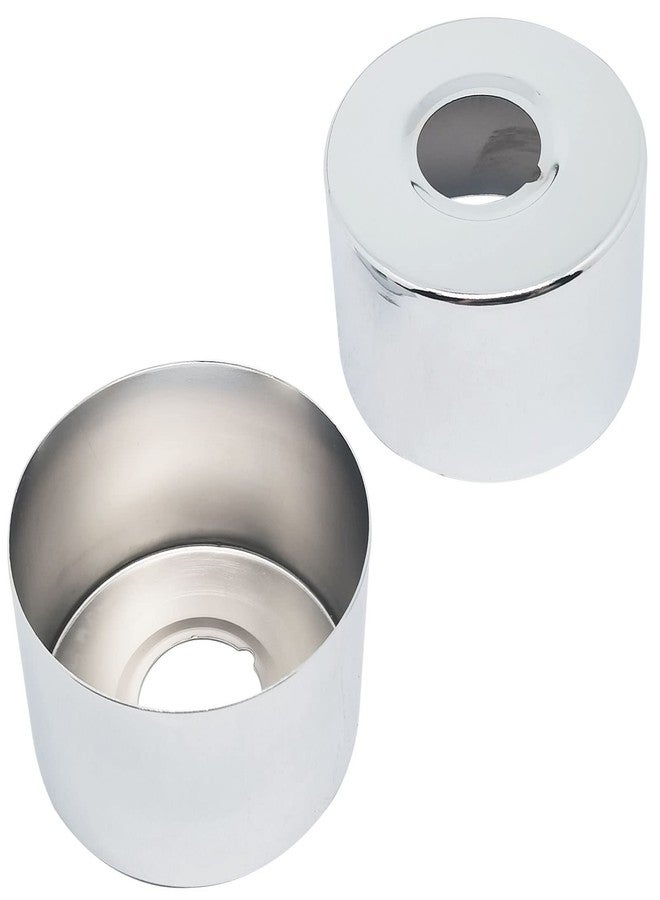 ZLYY 40mm High Stainless Steel Circular Plane Faucet Decorative Cover,Faucet Angle Adapter Escutcheons,Escutcheon Flange Plate Pipe Cover Suitable For 3/4inch Pipe(2pcs) - Image 1