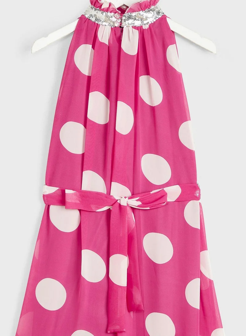 Little Golden Apple Kids Polka Dot Dress