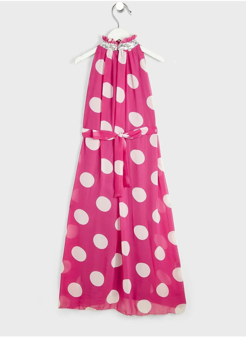 Little Golden Apple Kids Polka Dot Dress