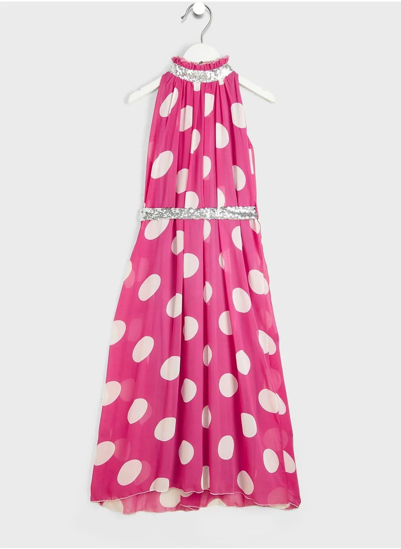 Little Golden Apple Kids Polka Dot Dress