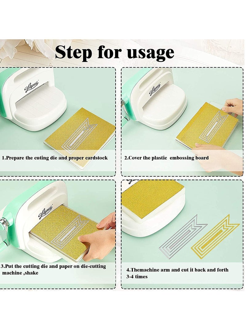 Bookmark Metal Cutting Dies DIY Craft Carbon Steel Embossing Template Scrapbooking Tool and Thin Banner Die for Card (Simple Style) - Image 3