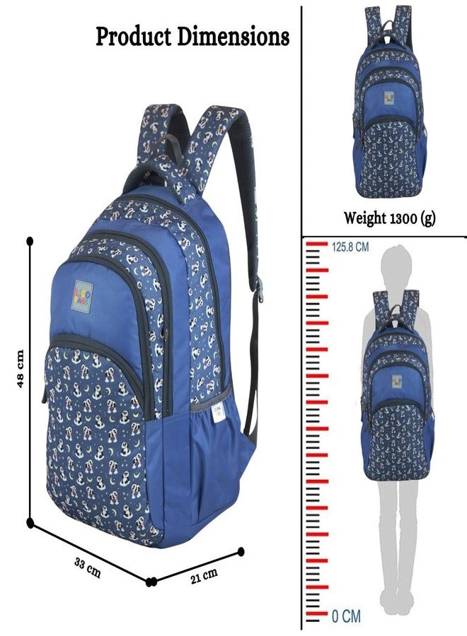 Ligo 19 Inch Catseye Backpack Bags for Boys & Girls | Suitable for 4th to Above Standard Kids (Blue) - Image 3