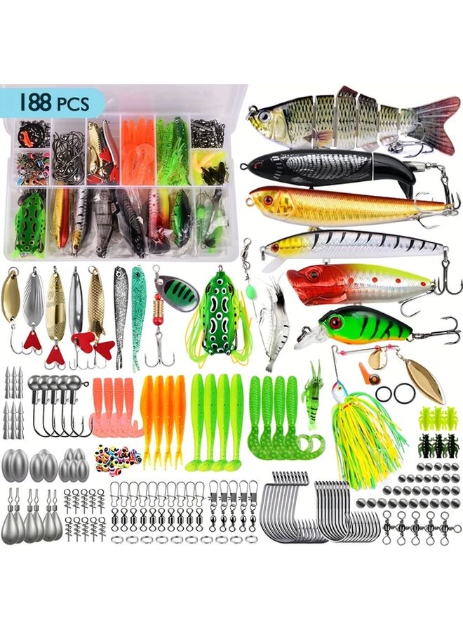 Luoya 106pcs Fishing Lures Kit Bait Set Artificial Lure - Image 2