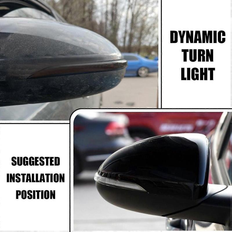 Rearview Turn Signal Lamp: 2pcs Blackened Plastic LED - Dynamic Scrolling Enhanced Visibility Plug And Play Installation for Kia K5 Optima Mk4 2016-2019 Vehicle Lighting - Image 3