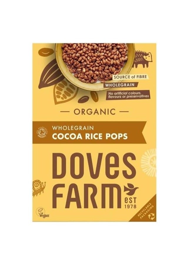 Doves farm Organic Wholegrain Cocoa Rice Pops, 300g