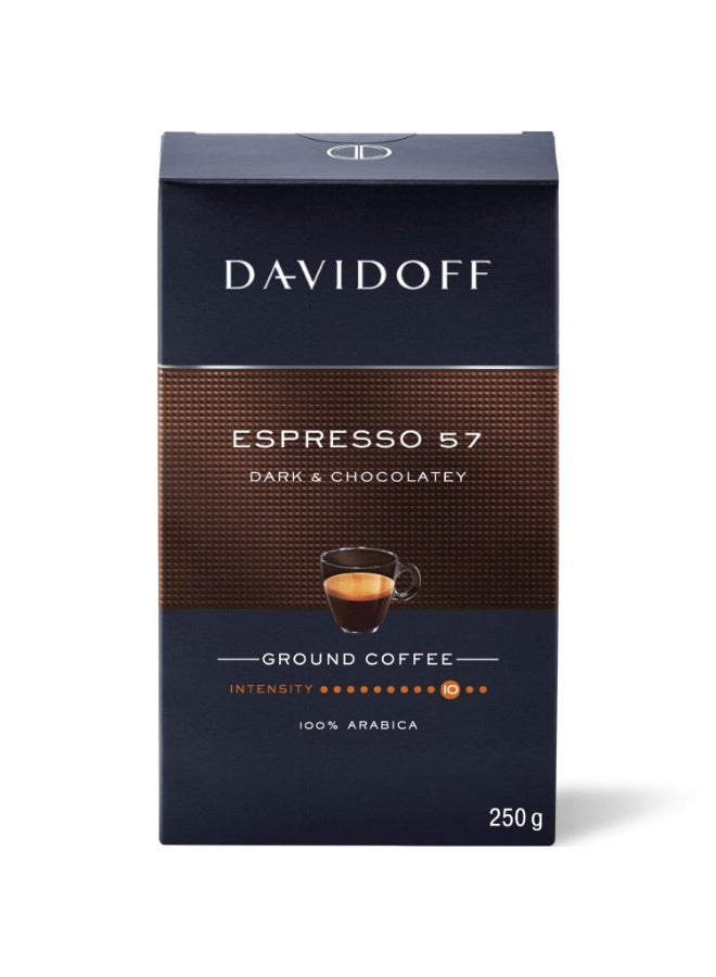 دافيدوف قهوة دافيدوف إسبريسو 57 مطحونة داكنة وشوكولاتة 250 جرام