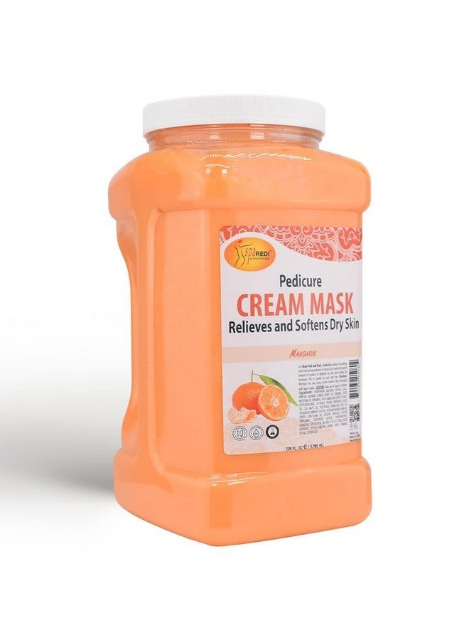 سبا ريدي - قناع كريم للجسم والقدم، باليوسفي، 128 أونصة - تدليك باديكير للأقدام والجسم المتعبين، مرطب، بشرة منتعشة - غني بحمض الهيالورونيك والأحماض الأمينية والبانثينول ومستخلص السمفيتون - Image 1