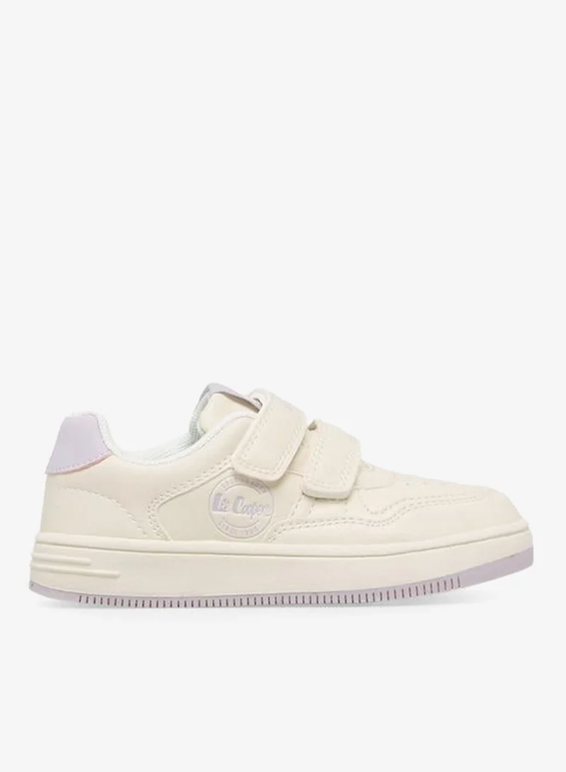 لي كوبر Girls Hook & Loop Ankle School Sneakers
