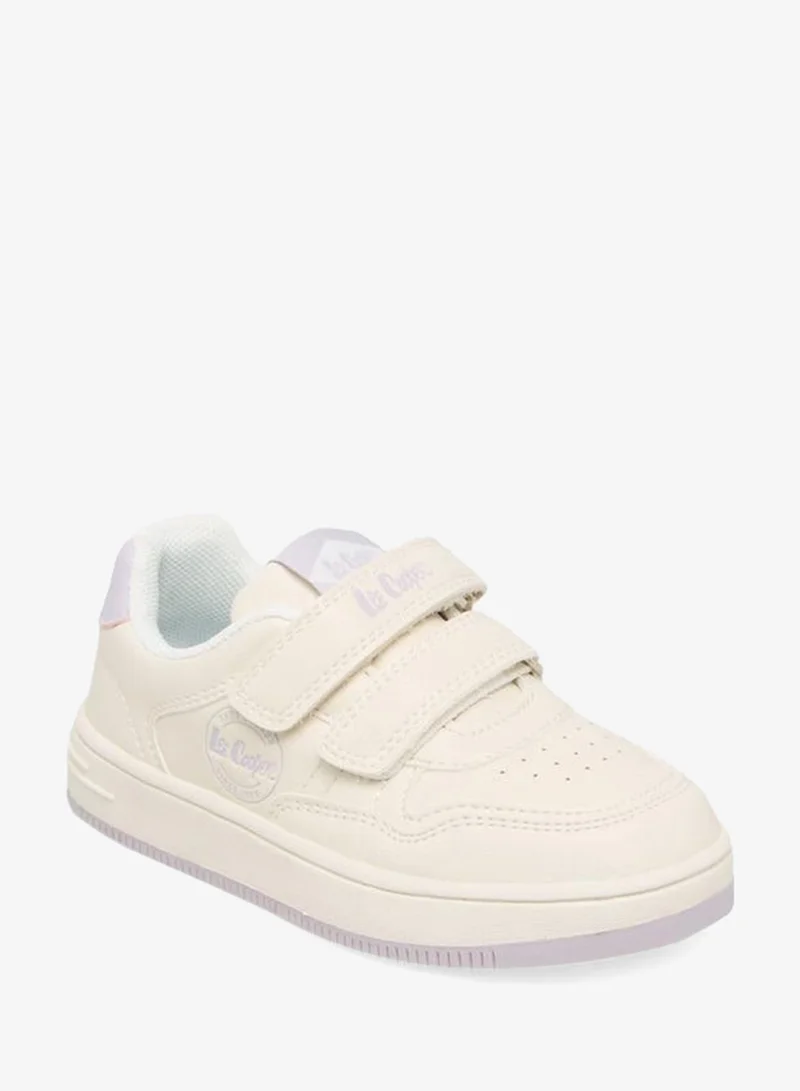 لي كوبر Girls Hook & Loop Ankle School Sneakers