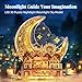 FUNPOLA 3D DIY Puzzle Moon City Model LED 3D Wood Puzzle 3D Wooden Puzzles for Adults Home Dcor Gifts for Kids and Adults Brown - Image 4