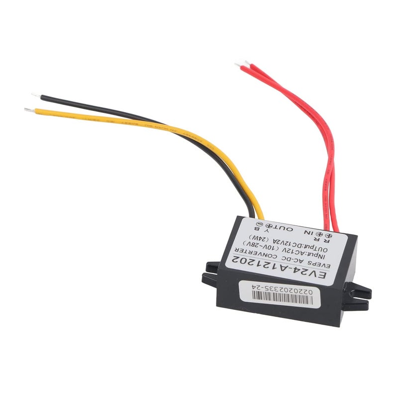 محول 2A من تيار متردد 10-28V إلى تيار مستمر 12V، IP67 محول خفض جهد تيار مستمر 12V مع 4 كابلات، محولات خفض جهد SMD مدمجة للمحرك، المضخة، جهاز التوجيه، كاميرا المراقبة، قطعة واحدة - Image 3