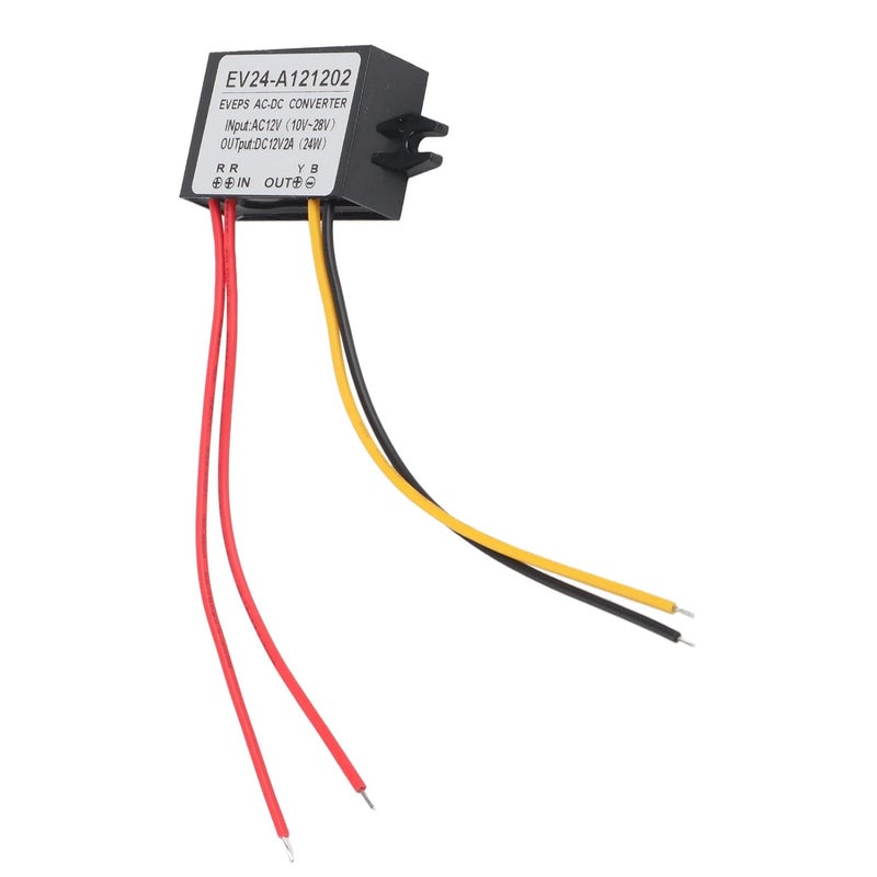 محول 2A من تيار متردد 10-28V إلى تيار مستمر 12V، IP67 محول خفض جهد تيار مستمر 12V مع 4 كابلات، محولات خفض جهد SMD مدمجة للمحرك، المضخة، جهاز التوجيه، كاميرا المراقبة، قطعة واحدة - Image 2