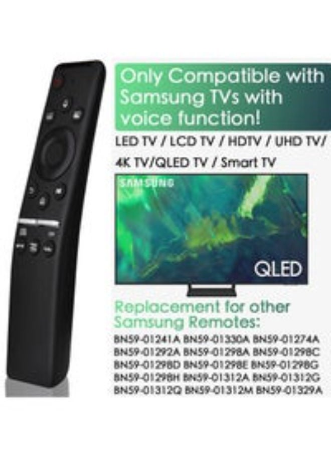 HuHa Smart TV Voice Remote,for Samsung-TV-Remote,Compatible for All Samsung with Voice Function Smart Curved Frame QLED LED LCD 8K 4K TVs - Image 3