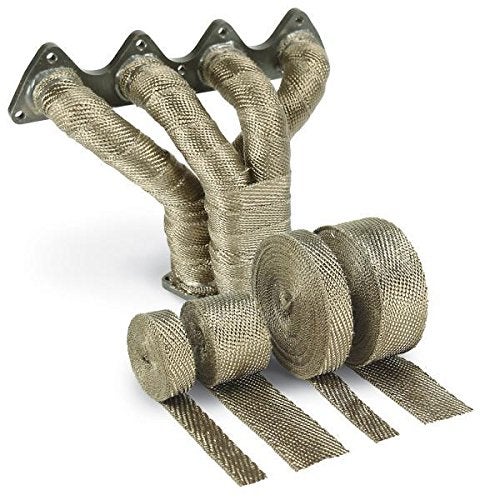 Design Engineering Titanium Exhaust Heat Wrap with Lava Rock Technology - 2" x 35' - Heat Wrap for Exhaust Pipes, Pliable Exhaust Wrap Tape, Withstands 1800°F Direct Heat & 2500°F Intermittent Heat - Image 3