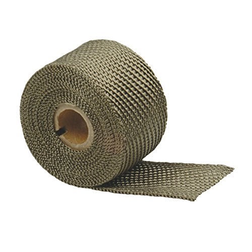 Design Engineering Titanium Exhaust Heat Wrap with Lava Rock Technology - 2" x 35' - Heat Wrap for Exhaust Pipes, Pliable Exhaust Wrap Tape, Withstands 1800°F Direct Heat & 2500°F Intermittent Heat - Image 1