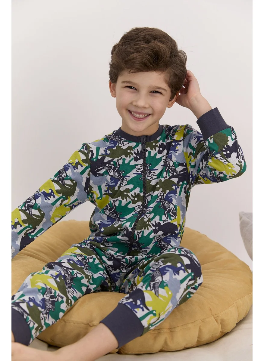RolyPoly Dinosaurs Grimelanj Boy Jumpsuit