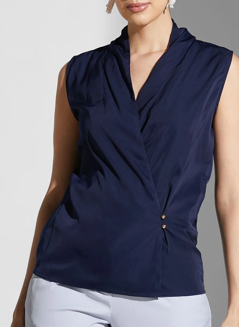 Golden Apple Surplice Neck Top