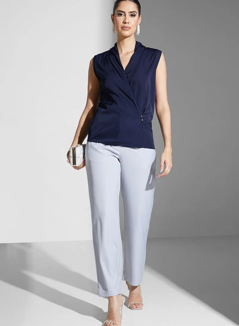 Golden Apple Surplice Neck Top