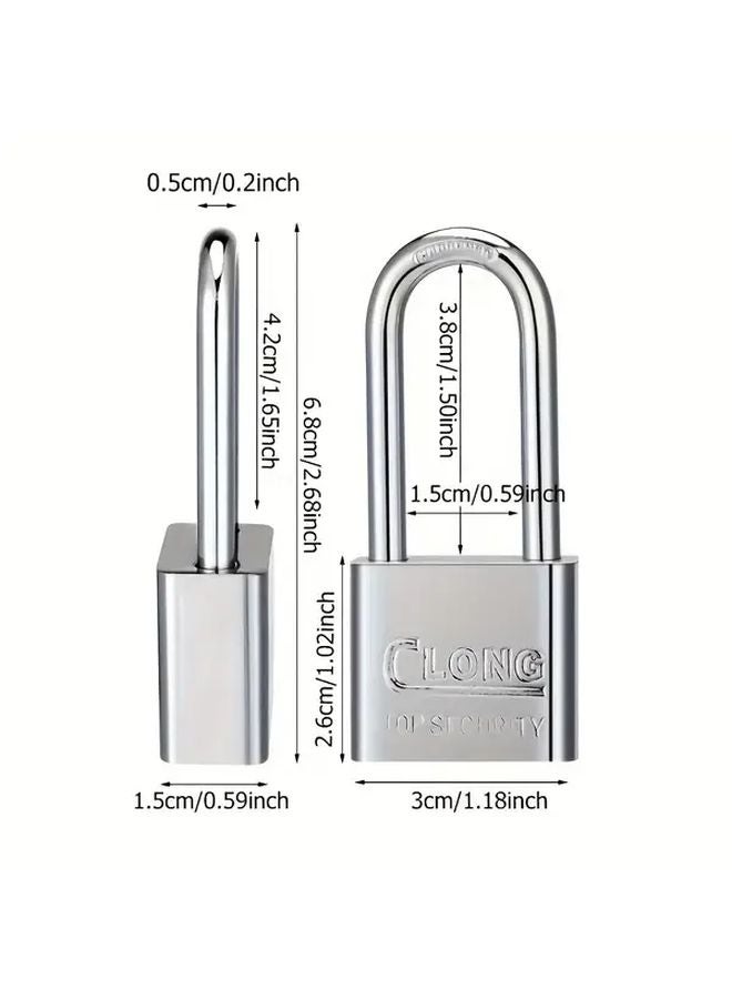 Heavy Duty Long Lock With Key Durable Electroplated Finish Ideal For Sheds Gym Storage Cabinets - Image 5