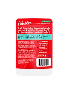 Hartz Hartz Delectables Chowder Lickable Wet Cat Treats for Kitten, Adult & Senior Cats, Tuna & Whitefish, 12 Count  - Image 3