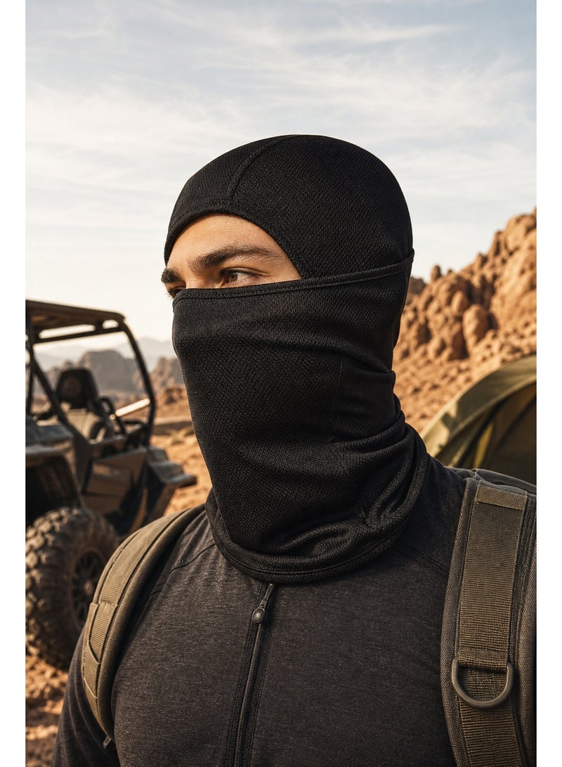 2 Piece Ice Silk Nylon Face Cover, UPF50+ Sun Protection & Dust Proof, Breathable Lightweight for Daily Use, Outdoor Commuting, Sports, Gentle on Sensitive Skin, Reusable & Washable, Suitable for Women, Outdoor Workers and Sports Enthusiasts - Image 3
