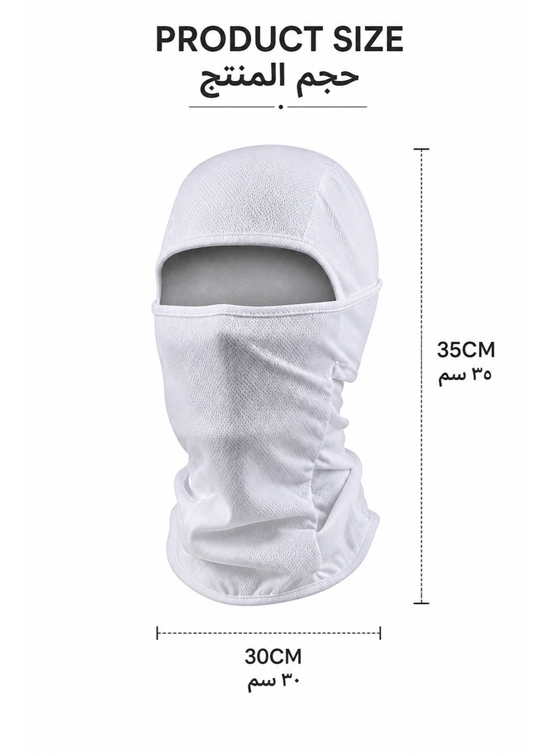 2 Piece Ice Silk Nylon Face Cover, UPF50+ Sun Protection & Dust Proof, Breathable Lightweight for Daily Use, Outdoor Commuting, Sports, Gentle on Sensitive Skin, Reusable & Washable, Suitable for Women, Outdoor Workers and Sports Enthusiasts - Image 5
