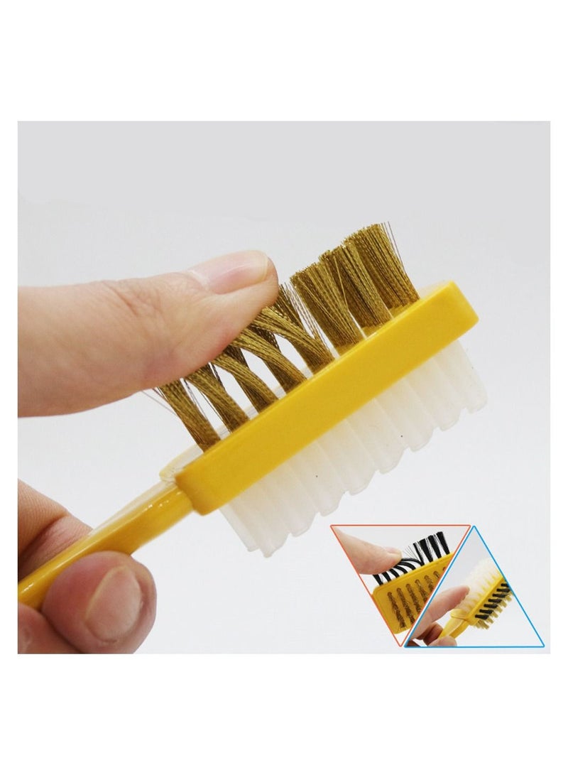 3-Side Multi-Purpose Shoe Brush for Suede Matte Leather - Image 4