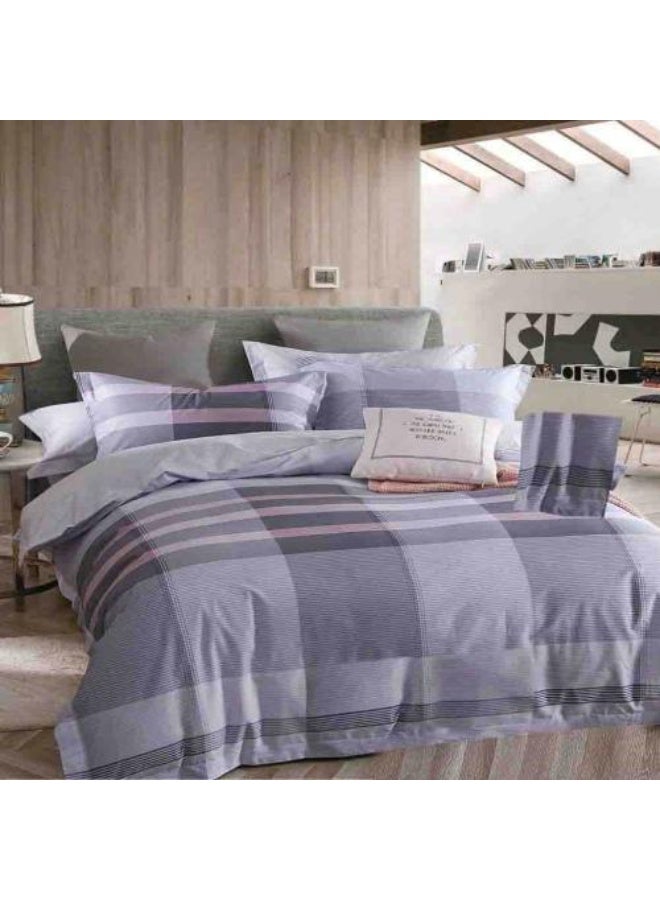 Ferrucci A new and elegant 5-piece checkered duvet set (king size) exclusively at ferrucci.