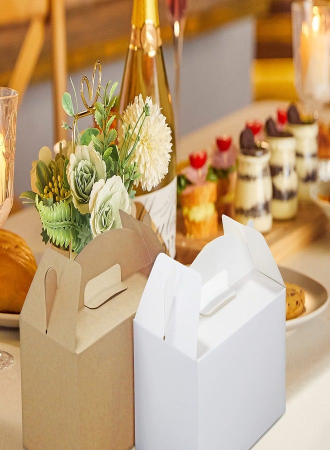 HUAPRINT 30 Pack White Gift Boxes,9.45x5x5 inches Treat Gable Box For Party Favor Goodie Birthday Baby Shower Wedding Christmas - Image 5