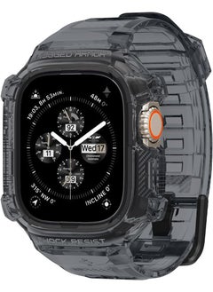 Spigen غطاء حماية Rugged Armor Pro لساعة Apple Watch Ultra مقاس 49 ملم مع حزام - كريستال فضائي  - Image 1
