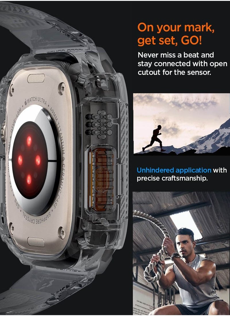 Spigen - Rugged Armor Pro for Apple Watch Ultra 49mm Case Cover with Band - Space Crystal - Image 1