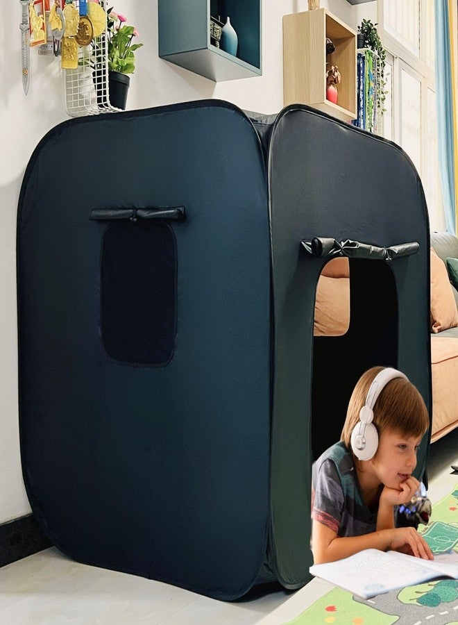 lukidoki Sensory Tent for Kids with Autism, ADHD, SPD - CPC Certification Black Out Calm Corner Hideout Den Helps Children Adults Relax Reduce Anxiety - Pop-up Autistic Sensory Room Play Tent - Image 1