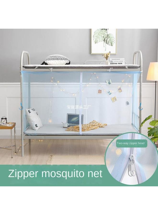 Bluejw Student Dormitory Zipper Mosquito Net Dust Top 0.9m Upper And Lower Bunk Bedroom 1m Single Double Bed 1.2 Household 1.5 Meters - Image 3