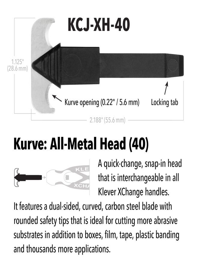 Klever Kutter Klever Kurve 10 Pack - Klever X Change Replacement Heads - Safety Cutter - Image 2