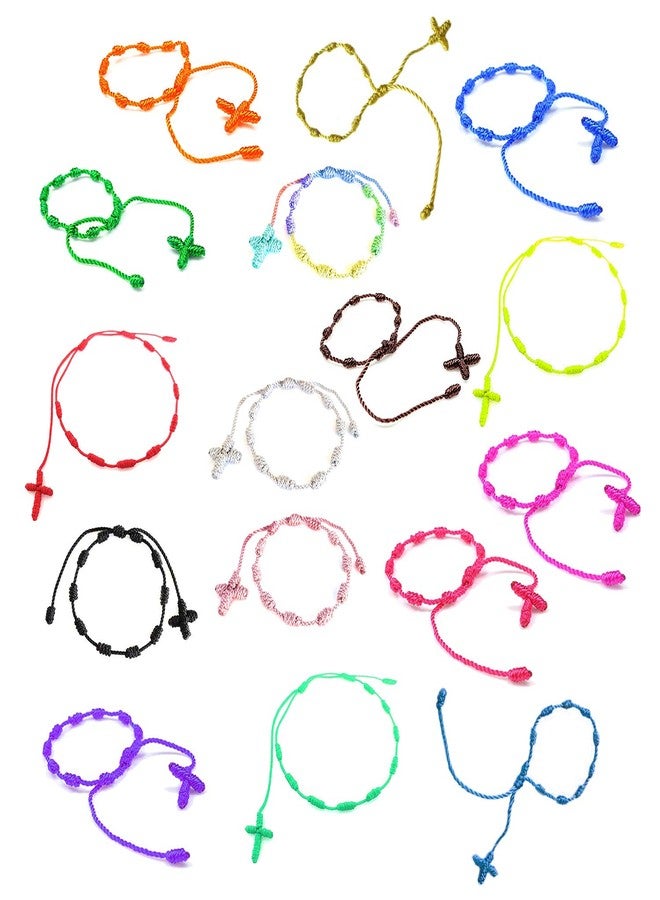 Youu سوار صليب مسبحة يدوي مكون من 16 قطعة YouU - Image 1