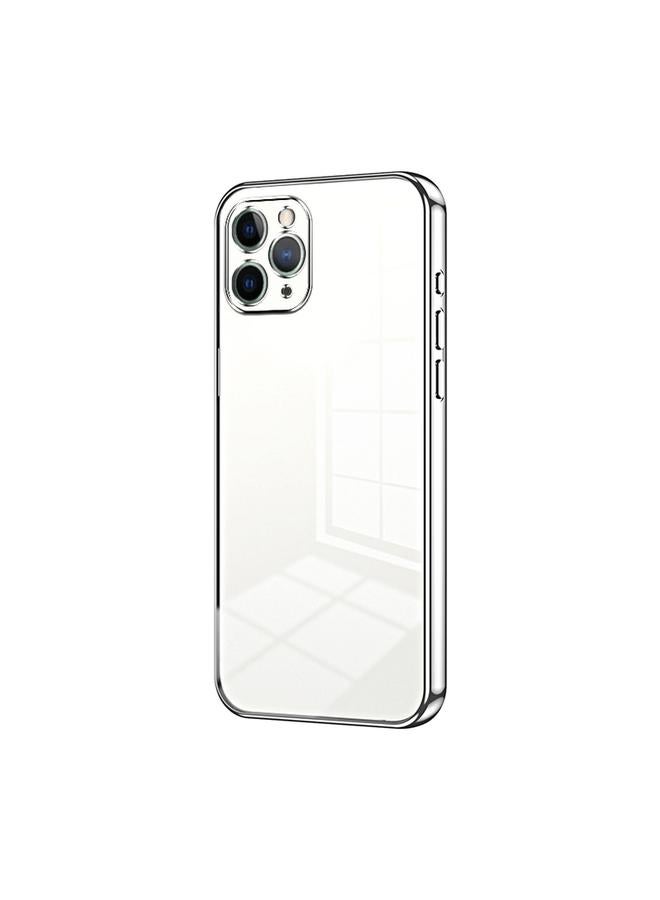 S-TOP Case For iPhone 11 Pro Transparent Plating Fine Hole Phone Case - Image 1