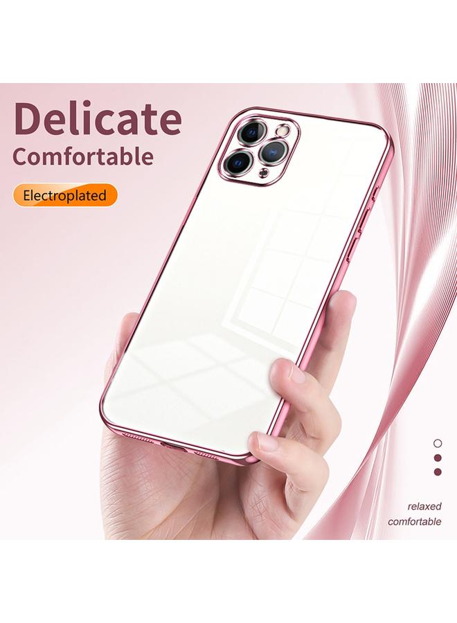 S-TOP Case For iPhone 11 Pro Transparent Plating Fine Hole Phone Case - Image 5
