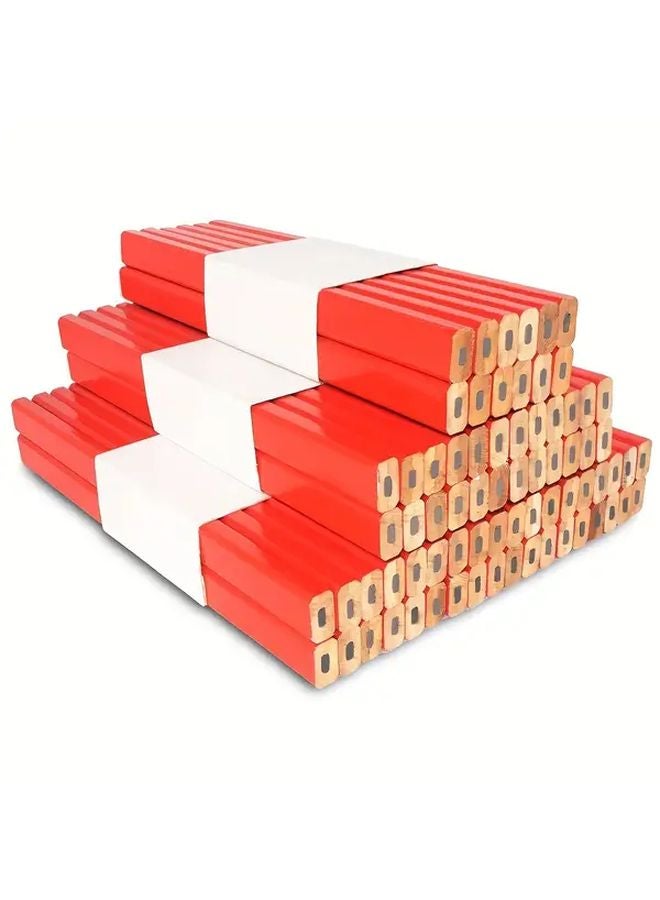 5pcs Flat Tip Carpentry Pencils Heavy Duty Construction Non Slip Grip for Woodworking Drafting - Image 4