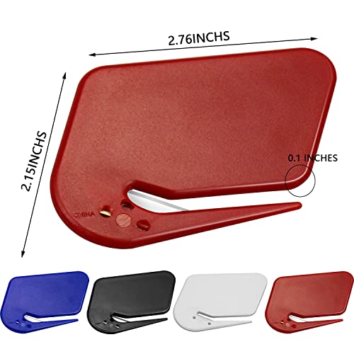 Arbootjin Letter Opener Envelope Slitter 4 Pack Letter Openers Plastic with Blade Envelope Opener Mail Opener for Envelope,Package,Paper Cut,Safe Letter Opener - Image 2