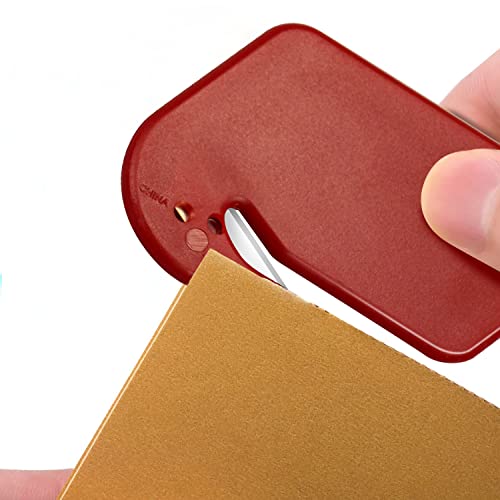 Arbootjin Letter Opener Envelope Slitter 4 Pack Letter Openers Plastic with Blade Envelope Opener Mail Opener for Envelope,Package,Paper Cut,Safe Letter Opener - Image 3
