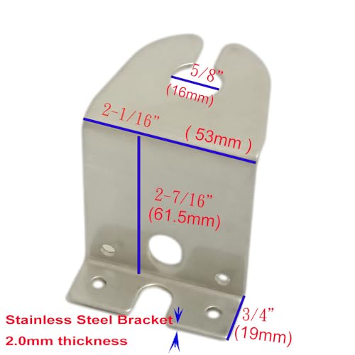 UngSung Vehicle Hood & Fender Stainless Steel Mount Bracket for CB UHF VHF Ham Radio Antenna Pole Z Mounting Bracket - Image 4