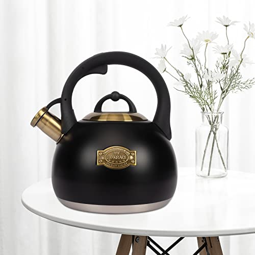LUXGRACE Tea Kettle for Stovetop, Food Grade Stainless Steel Water Kettle, Tea Pot for Home & Kitchen, 3.1 Quart - Image 3