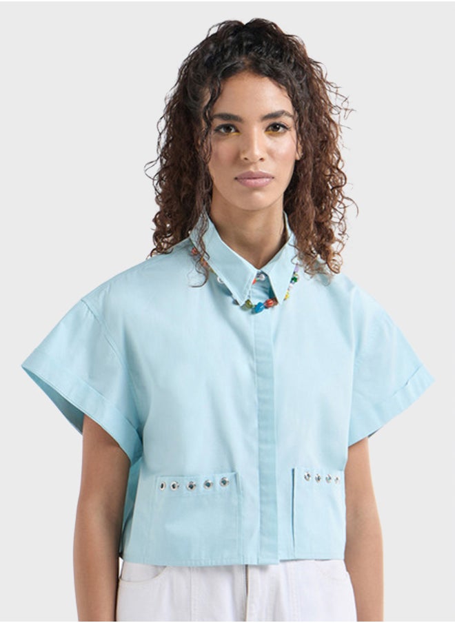FAV - Drop Shoulder Pocket Detail Shirt - Image 1