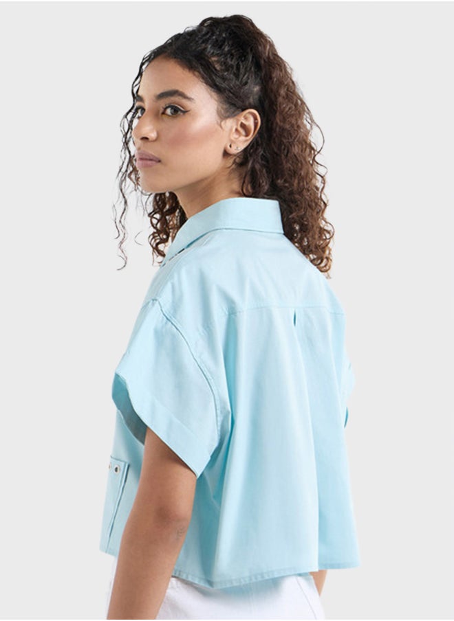 FAV - Drop Shoulder Pocket Detail Shirt - Image 1